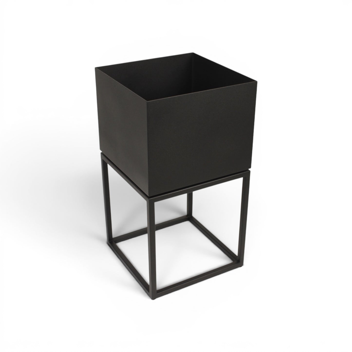 Donica Niska Loft — metalowa, czarny mat | Fenos