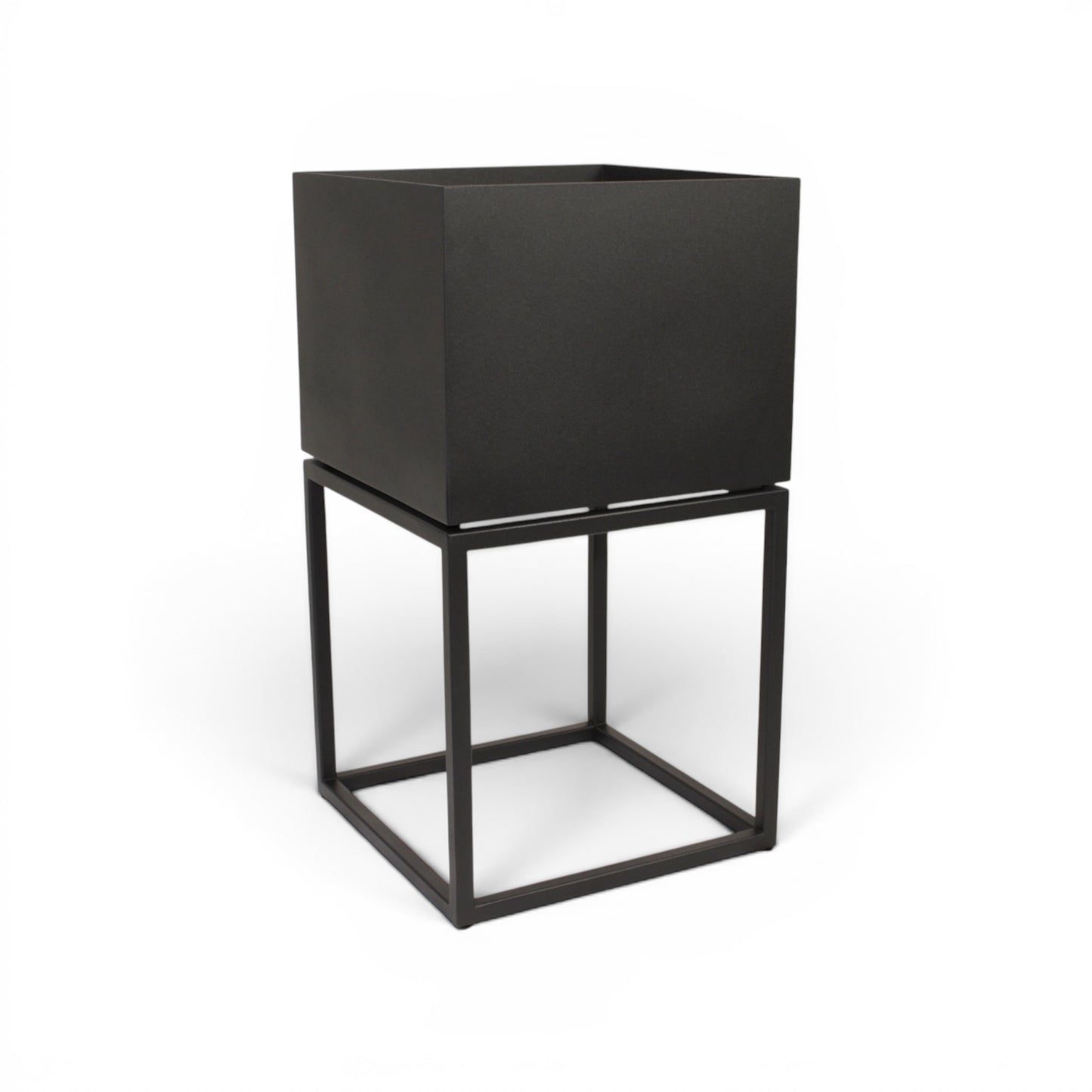 Donica Niska Loft — metalowa, czarny mat | Fenos