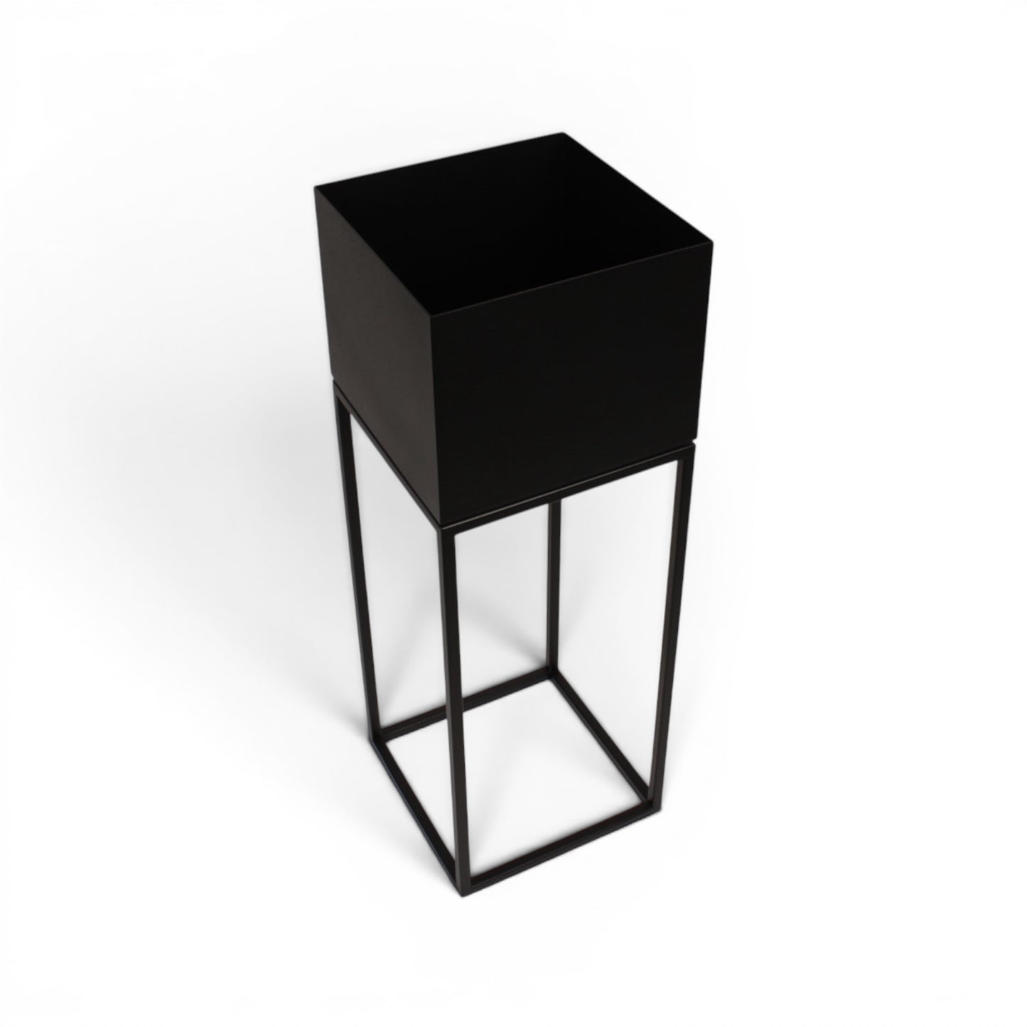 Donica Wysoka Loft — metalowa, czarny mat | Fenos