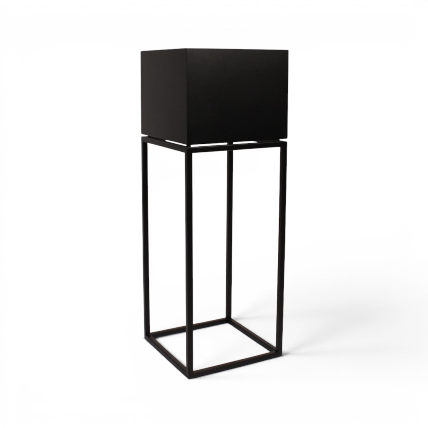 Donica Wysoka Loft — metalowa, czarny mat | Fenos